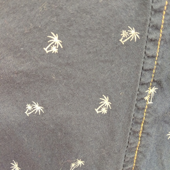 Boys Button Down Palm Tree Shirt - Picture 2 of 4